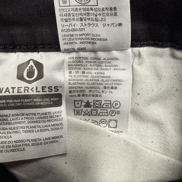 Levi's 541 Jeans Mens 40x29* (tag 38x30) Black Athletic Taper Fit Stretch Flex - Picture 3 of 9